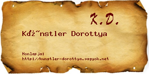 Künstler Dorottya névjegykártya